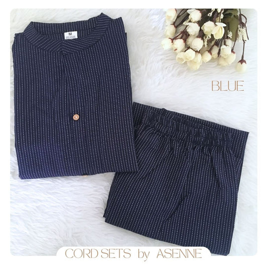 Katha Work - Navy Blue - Cord Set - Pure Cotton