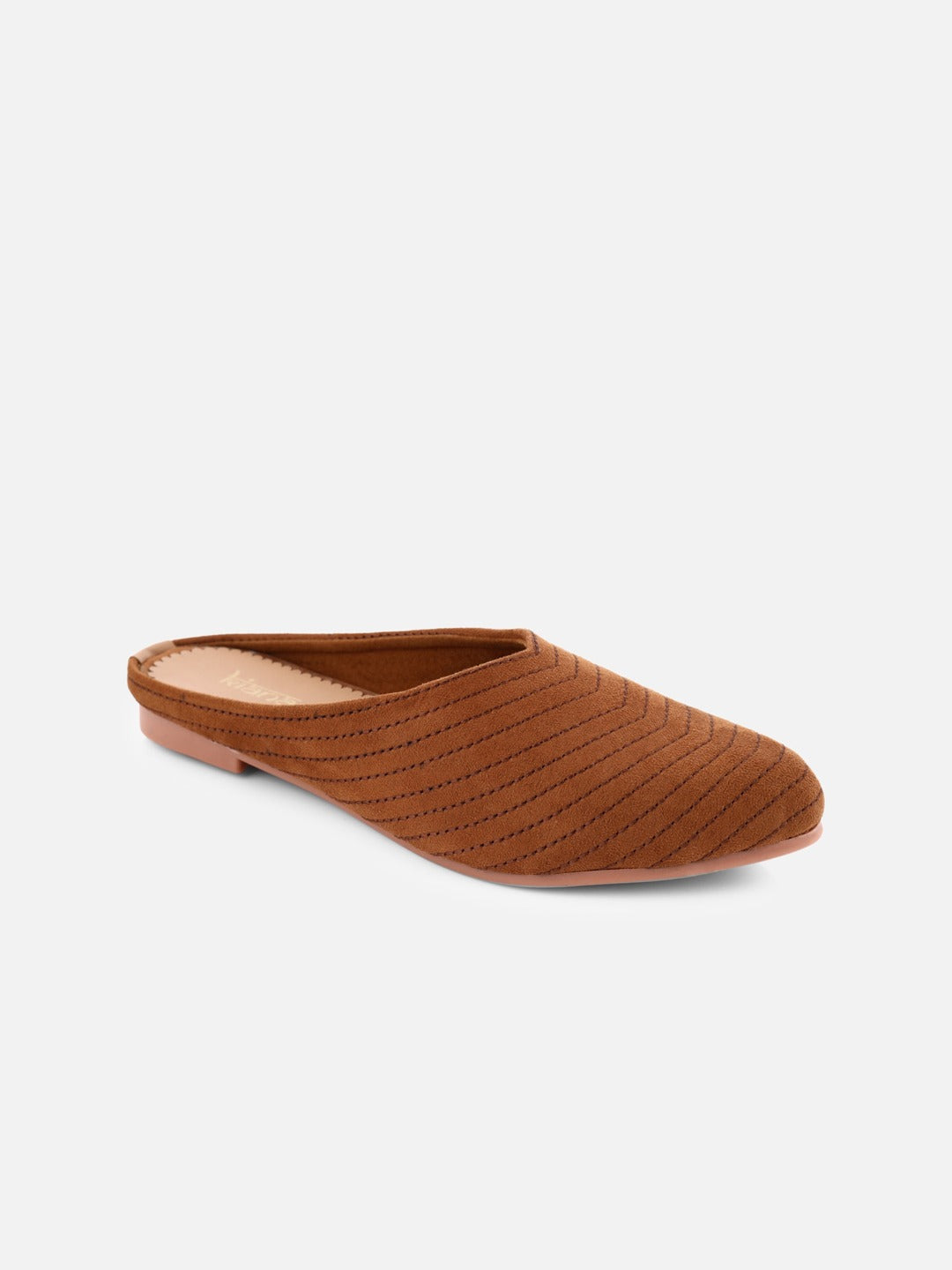 Women Gold-Toned Printed Ballerinas with Bows Flats
