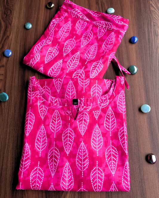Pink Petals - Cord Set - Pure Cotton