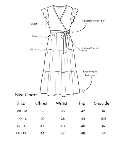 Hibiscus Blue - Sleevless Midi Dress - Soft Rayon