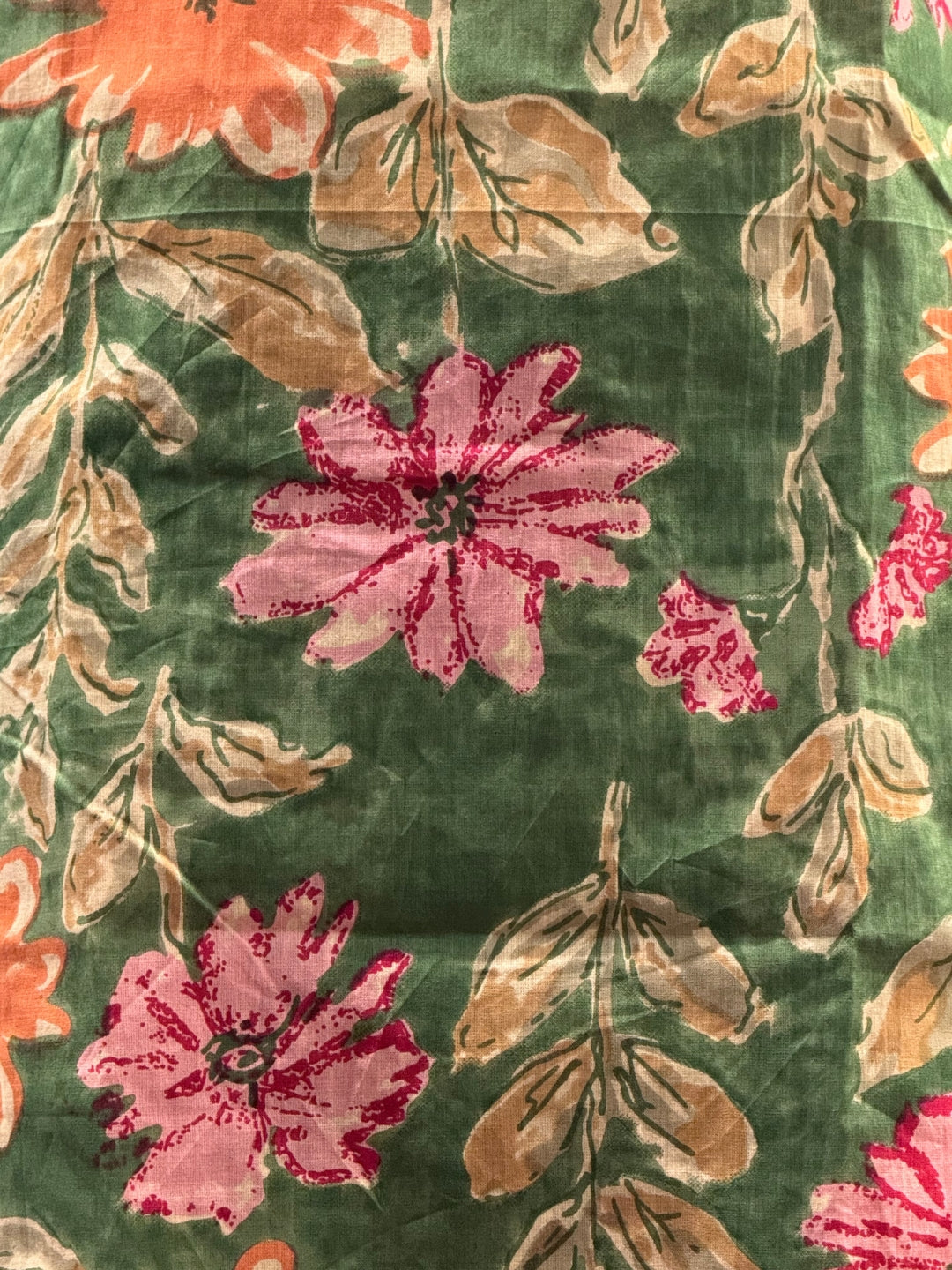 Green Orange Sunflower - Cord Set - Pure Cotton