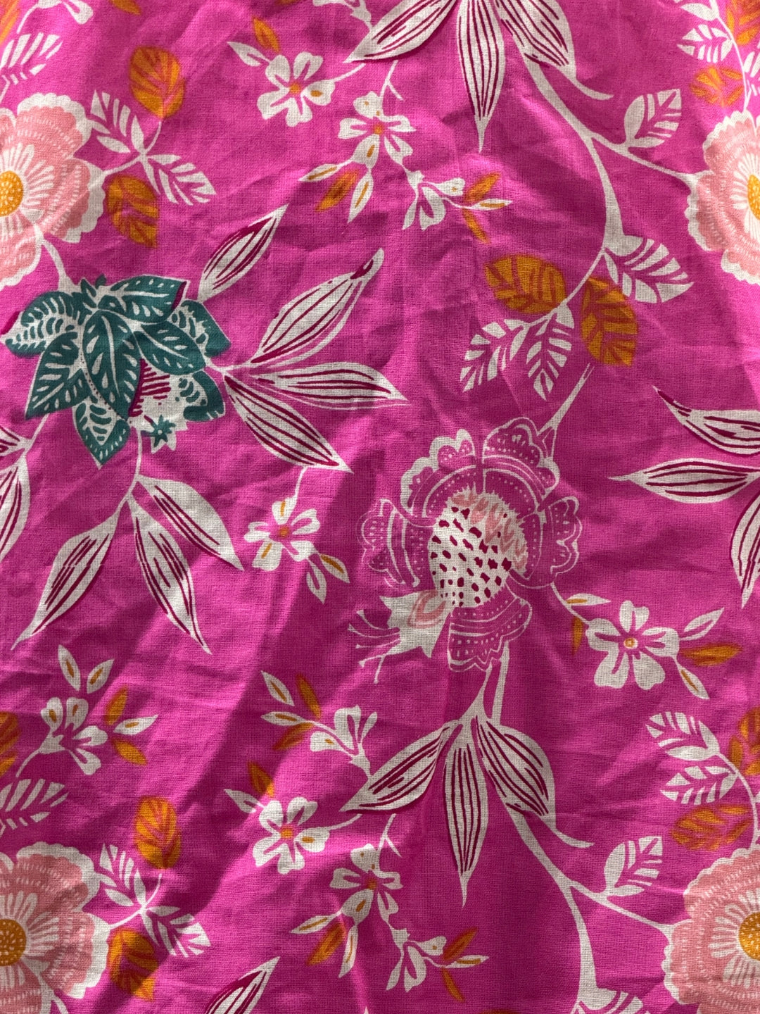 Pink Green Flower - Cord Set - Pure Cotton