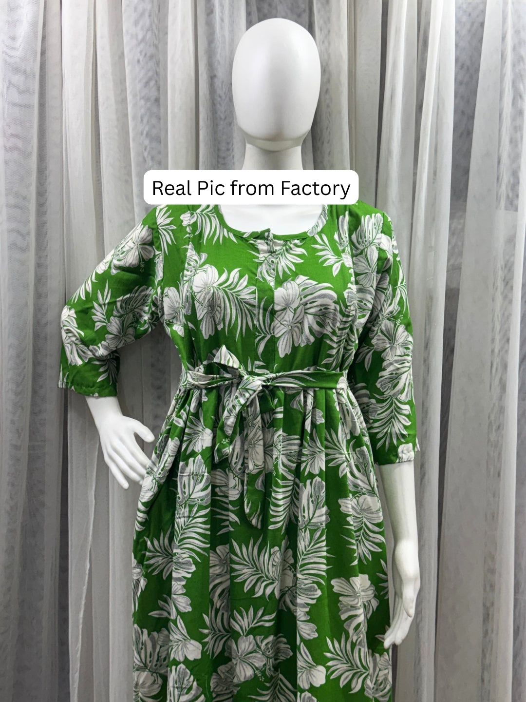 Forrest Pista - Maternity Dress with Feeding Zips - Soft Rayon