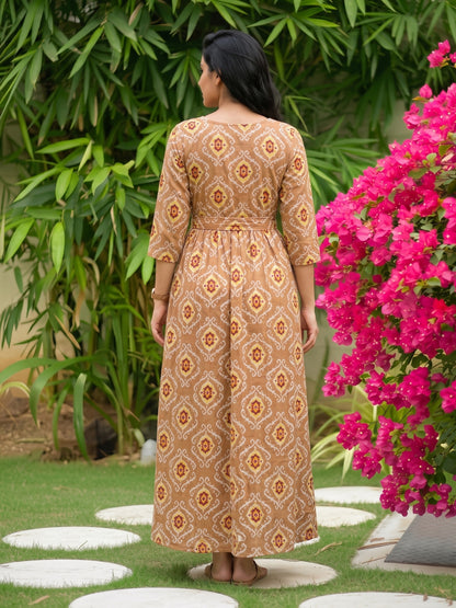 Dessert Art - Maternity Dress with Feeding Zips - Soft Rayon