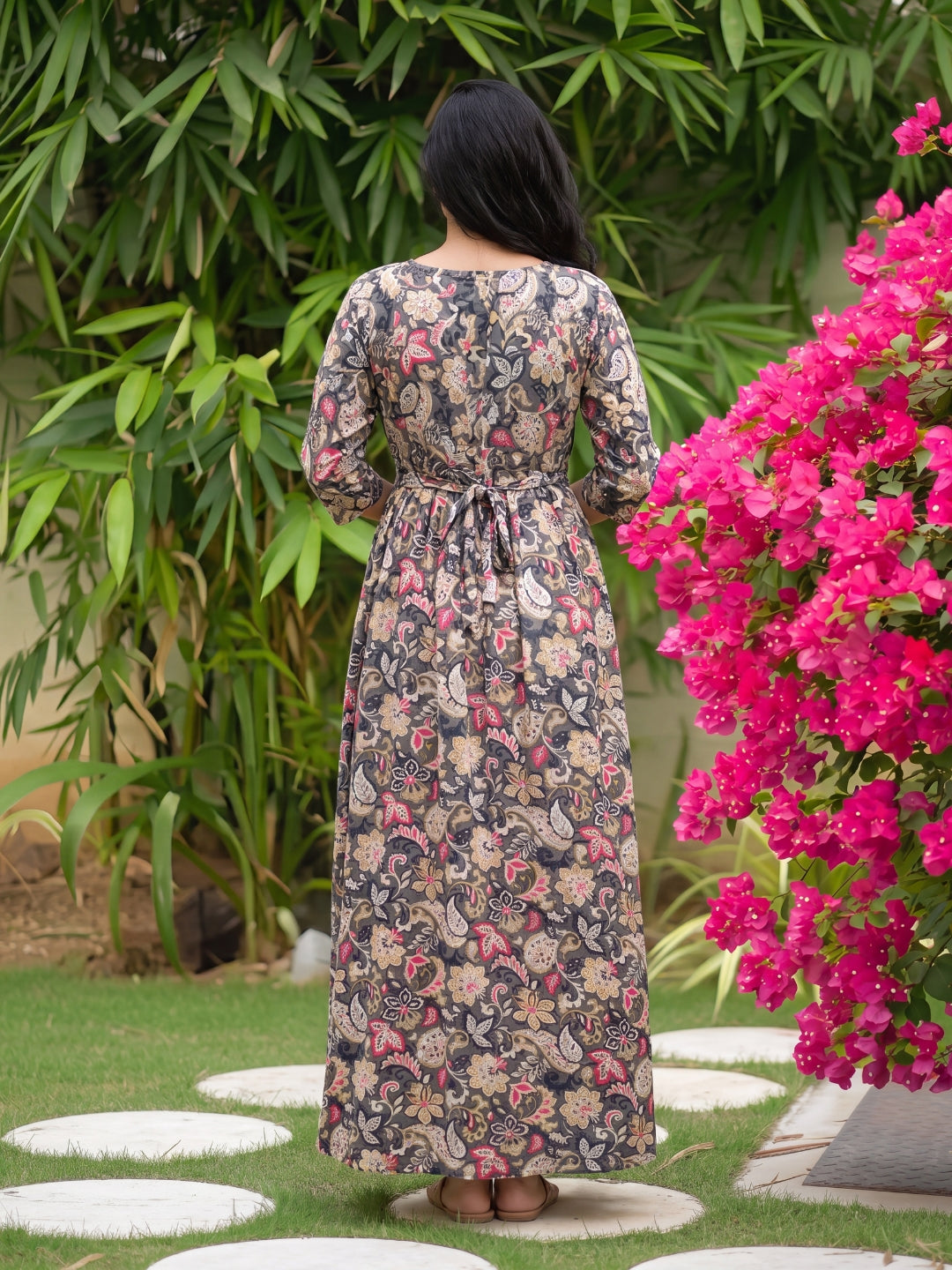 Grey Garden - Maternity Dress with Feeding Zips - Soft Rayon