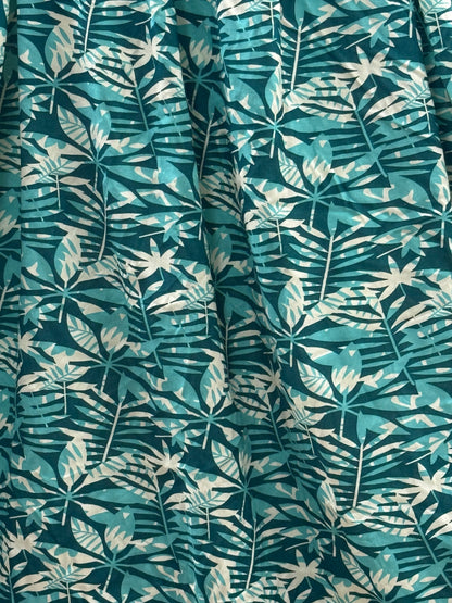 Tropical Sea Green - Maternity Dress with Feeding Zips - Soft Rayon