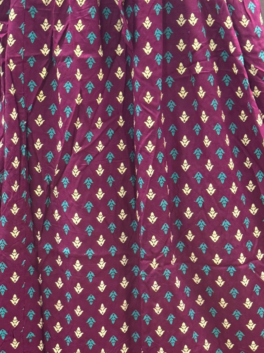 Kairavi - Purple - Maternity Dress with Feeding Zips - Soft Rayon