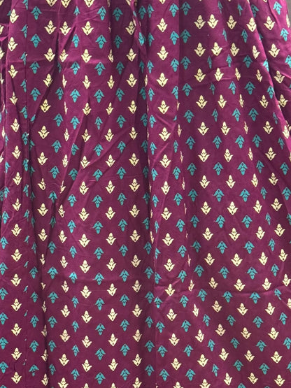 Kairavi - Purple - Maternity Dress with Feeding Zips - Soft Rayon