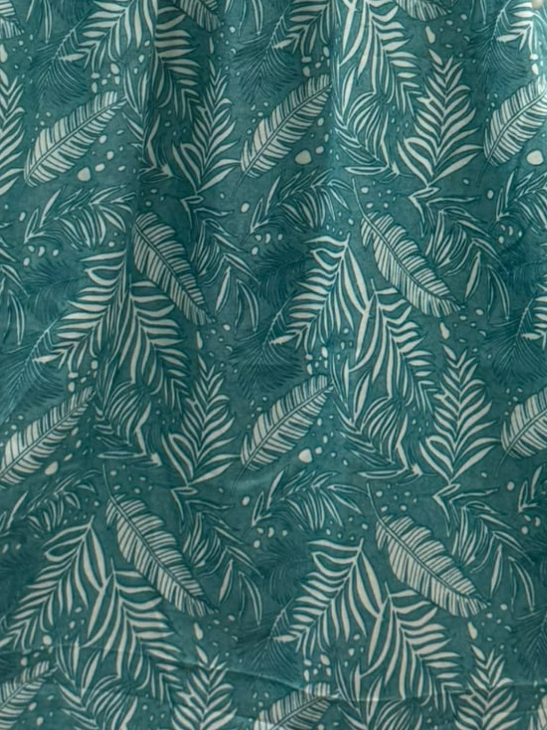 Tropical Forrest - Turqoiuse - Maternity Dress with Feeding Zips - Soft Rayon