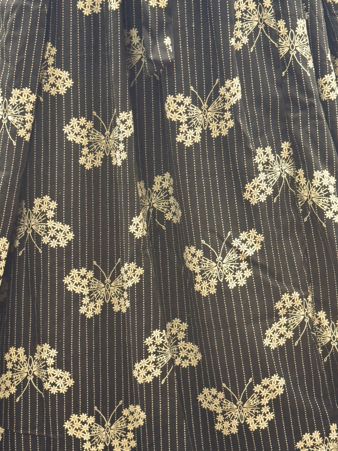 Black Butterfly - Maternity Dress with Feeding Zips - Soft Rayon