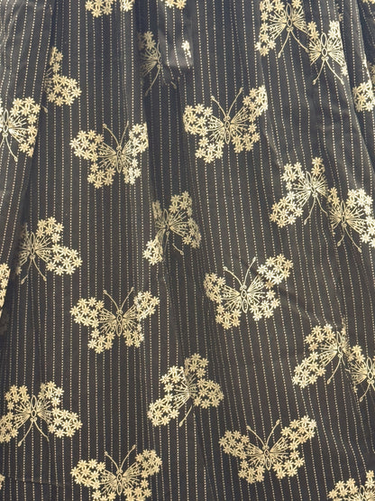 Black Butterfly - Maternity Dress with Feeding Zips - Soft Rayon