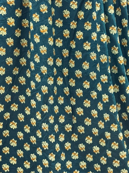 Curly Rose - Blue - Maternity Dress with Feeding Zips - Soft Rayon