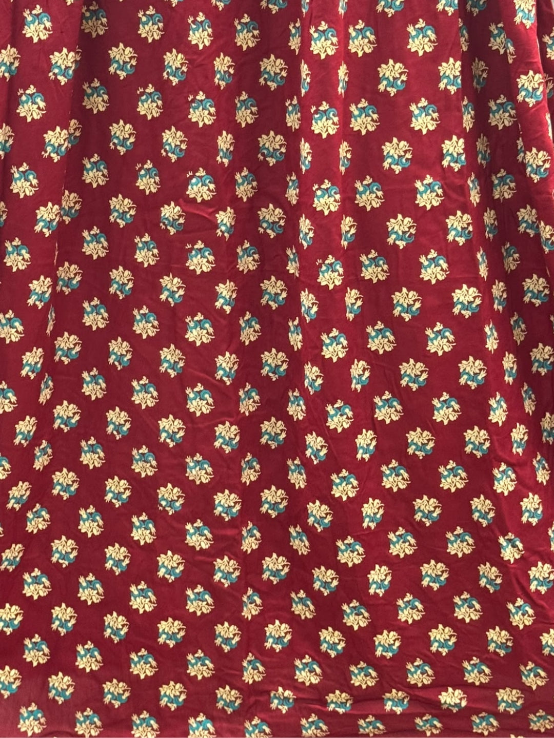 Curly Rose - Red - Maternity Dress with Feeding Zips - Soft Rayon