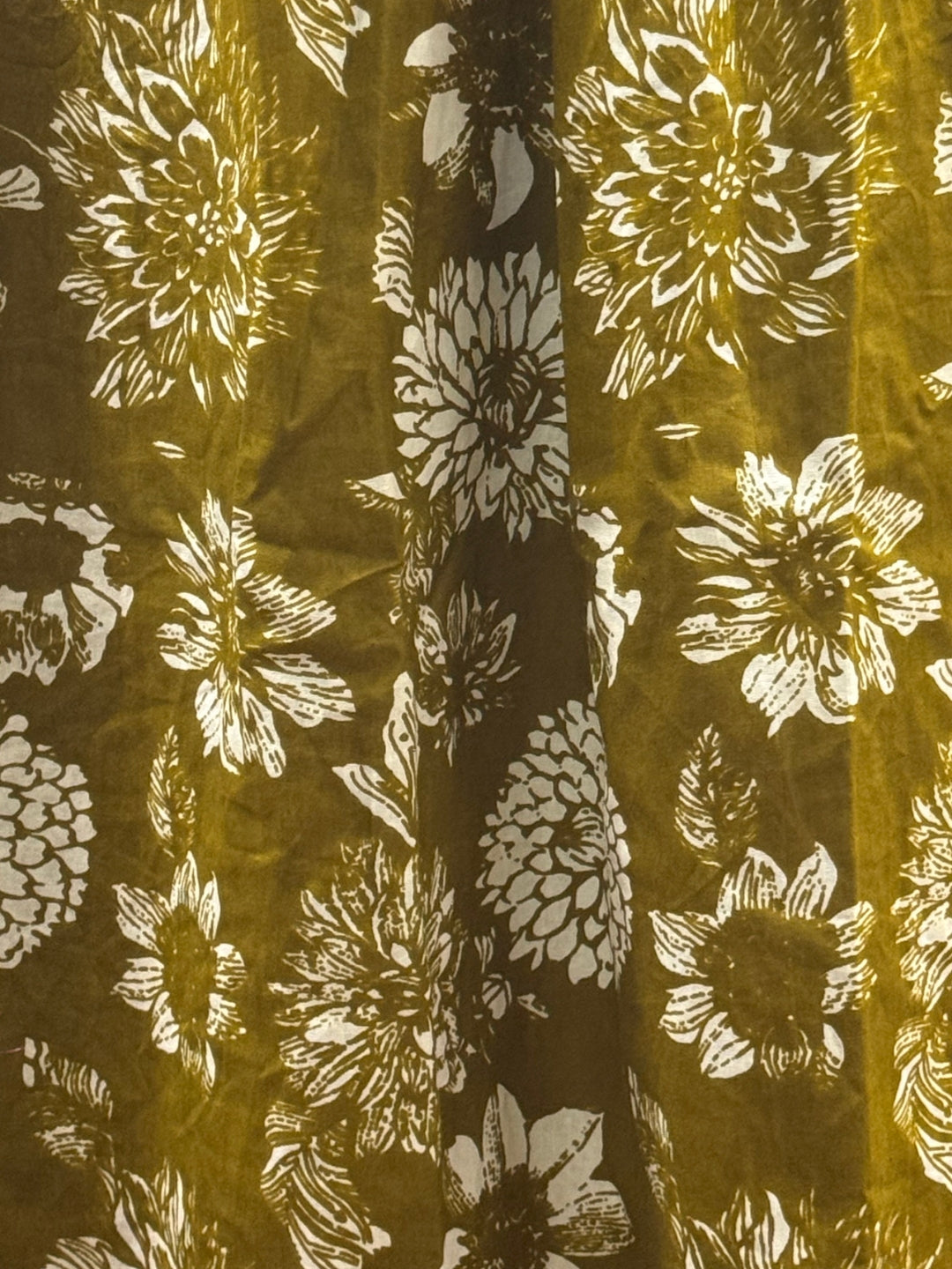 Marigold Mehendi - Maternity Dress with Feeding Zips - Pure Cotton