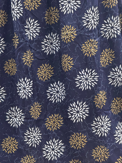 Marigold Rayon - Blue White - Maternity Kurti with Feeding Zips - Soft Rayon