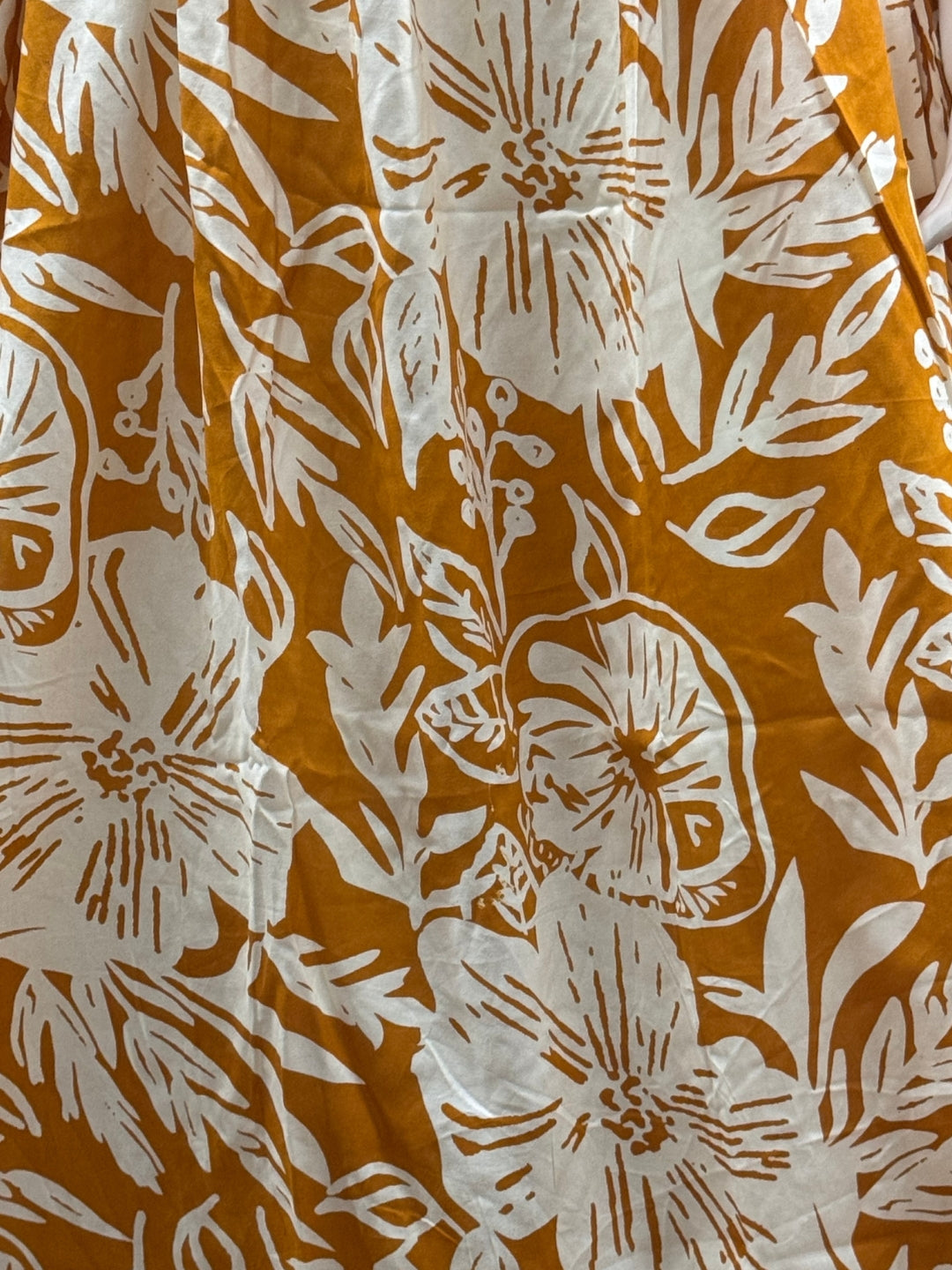 Hibiscus Yellow - Knee Length Maternity Dress with Feeding Zips - Soft Rayon