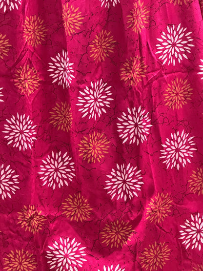 Marigold Rayon - Pink White - Maternity Kurti with Feeding Zips - Soft Rayon