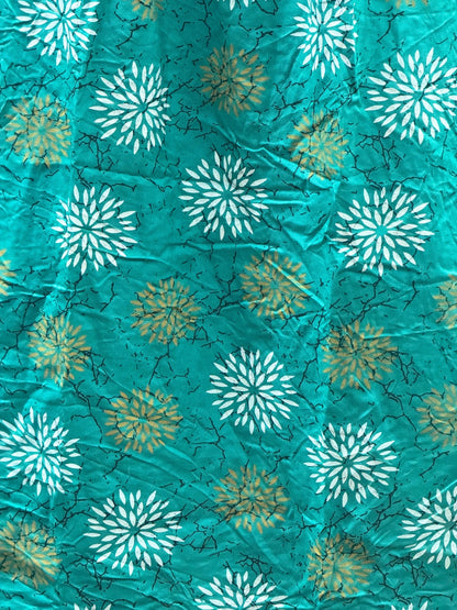 Marigold Rayon - Sea Green White - Maternity Kurti with Feeding Zips - Soft Rayon