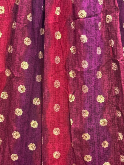 Gold Flower - Purple Maroon  - Maternity Kurti with Feeding Zips - Soft Rayon