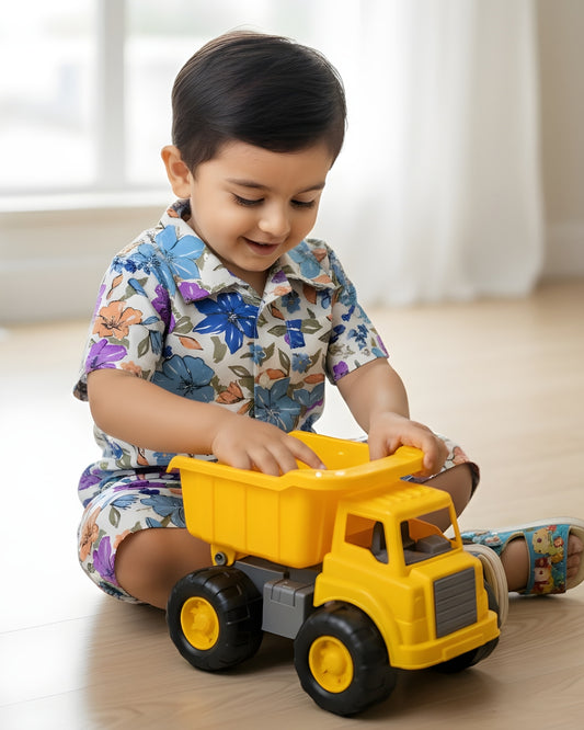 Kids Shirt & Short set - Magic Flower - Blue
