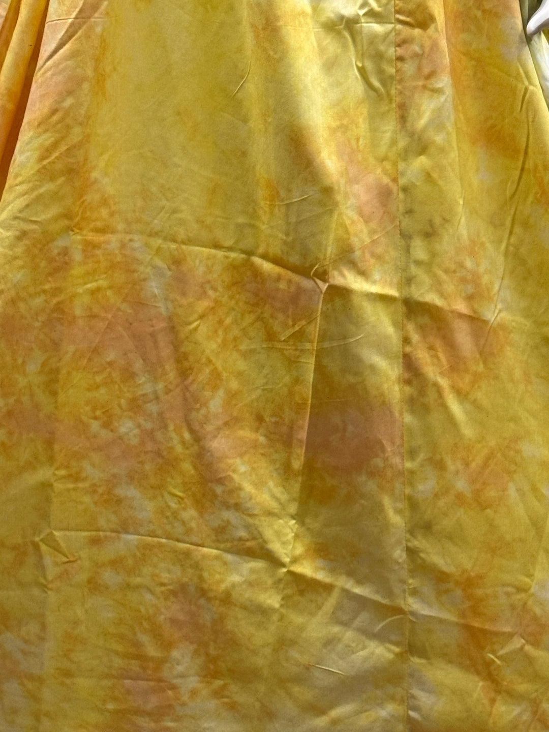 Tye Dye - Yellow Grey - Maternity Kurti with Feeding Zips - Soft Rayon