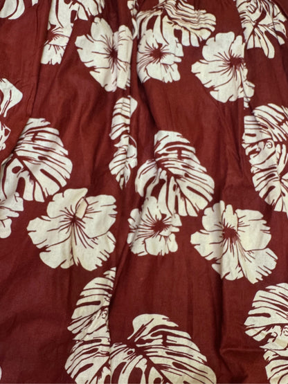 Swiss Cheese - Maroon - Maternity Dress with Feeding Zips - Pure Cotton