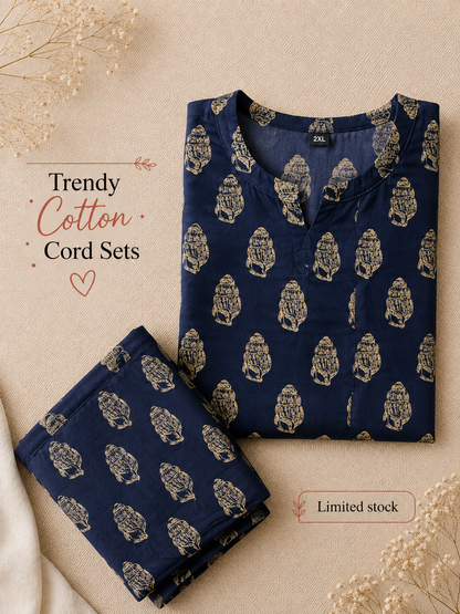 Shell Blue - Cord Set - Pure Cotton
