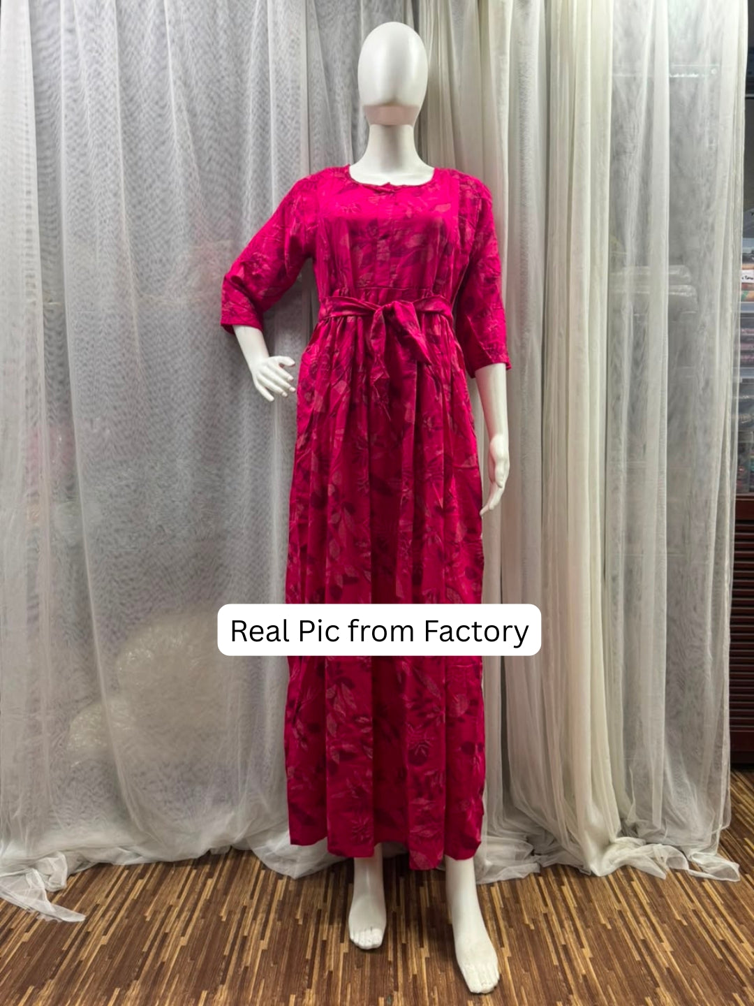 Raani Flower - Maternity Dress with Feeding Zips - Soft Rayon