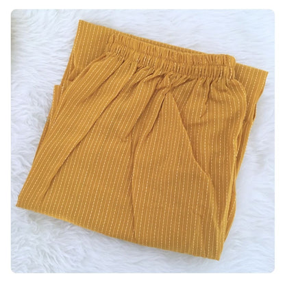 Katha Work - Dessert Yellow - Cord Set - Pure Cotton