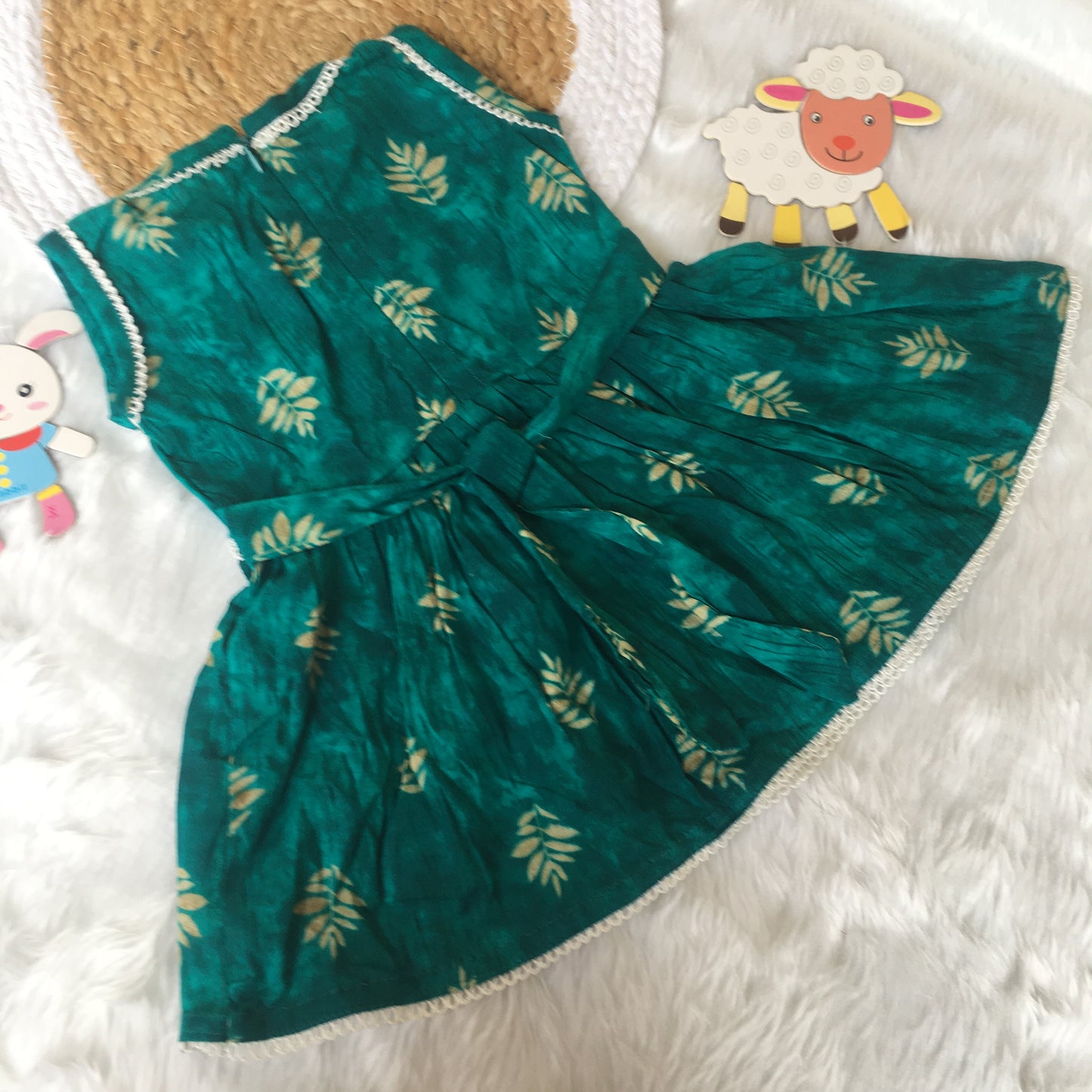 Baby Frock - Mystic Sea Green