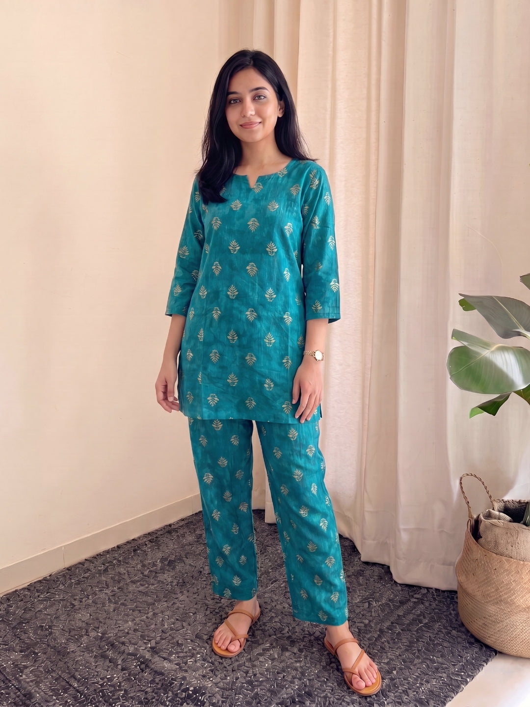 Mystic Sea Green - Cord Set - Pure Cotton