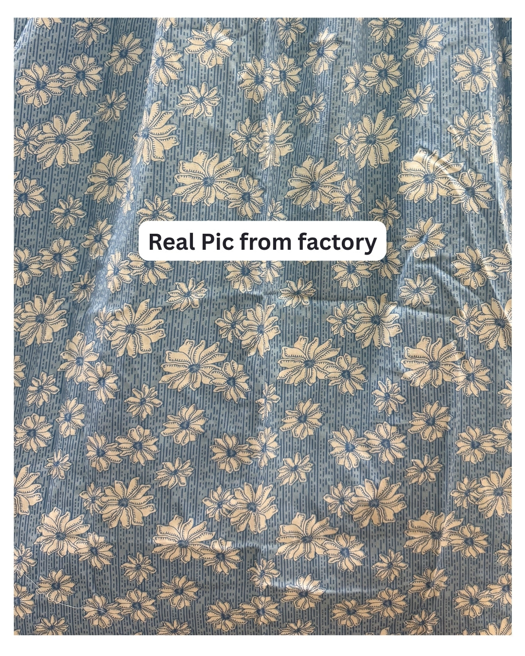 Sky Blue Sunflower - Maternity Kurti with Feeding Zips - Soft Rayon