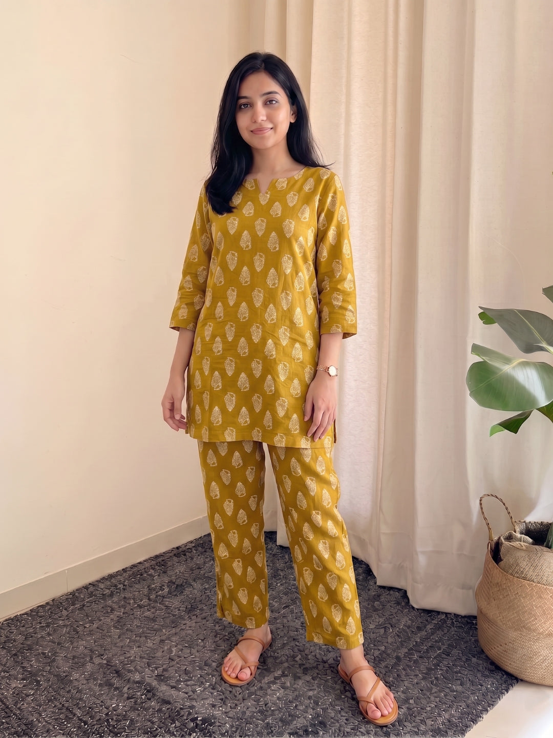 Shell Yellow - Cord Set - Pure Cotton