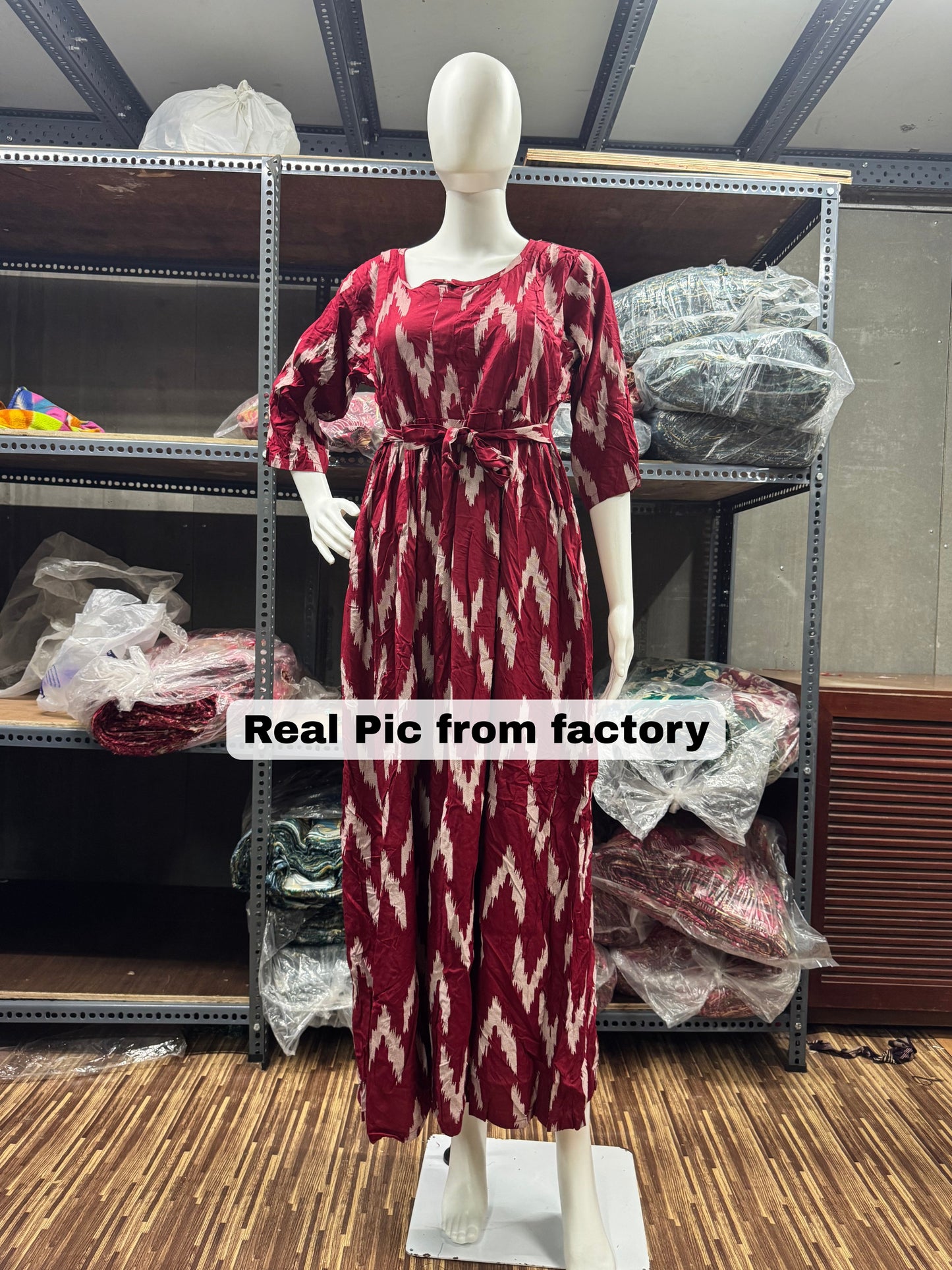 Maroon Arrow - Maternity Kurti with Feeding Zips - Soft Rayon