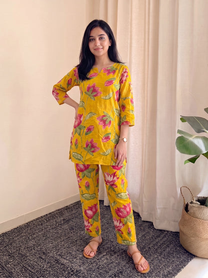 Lotus Yellow - Cord Set - Pure Cotton