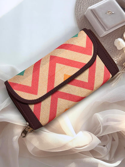 Multi Wave - 2 pockets  - Trendy & Beautiful Womens Wallet