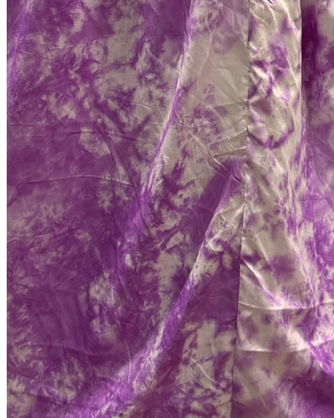 Tie Dye - Purple - Maternity Kurti with Feeding Zips - Soft Rayon