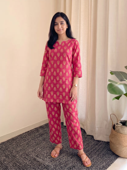 Shell Pink - Cord Set - Pure Cotton