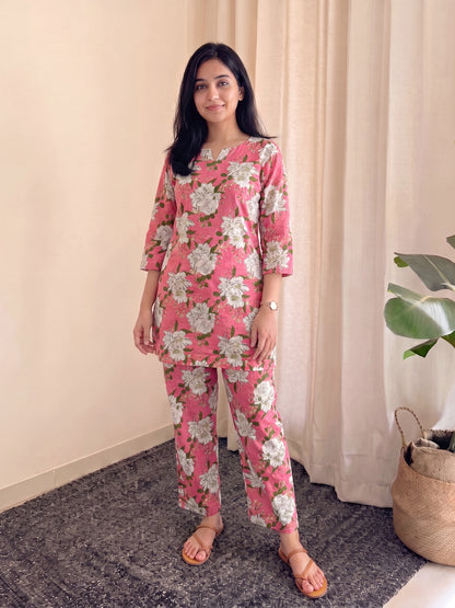 Exotic Pink - Cord Set - Pure Cotton