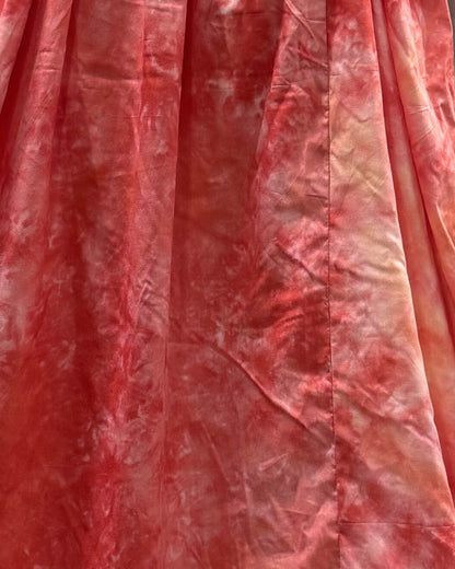 Tie Dye - Red - Maternity Kurti with Feeding Zips - Soft Rayon