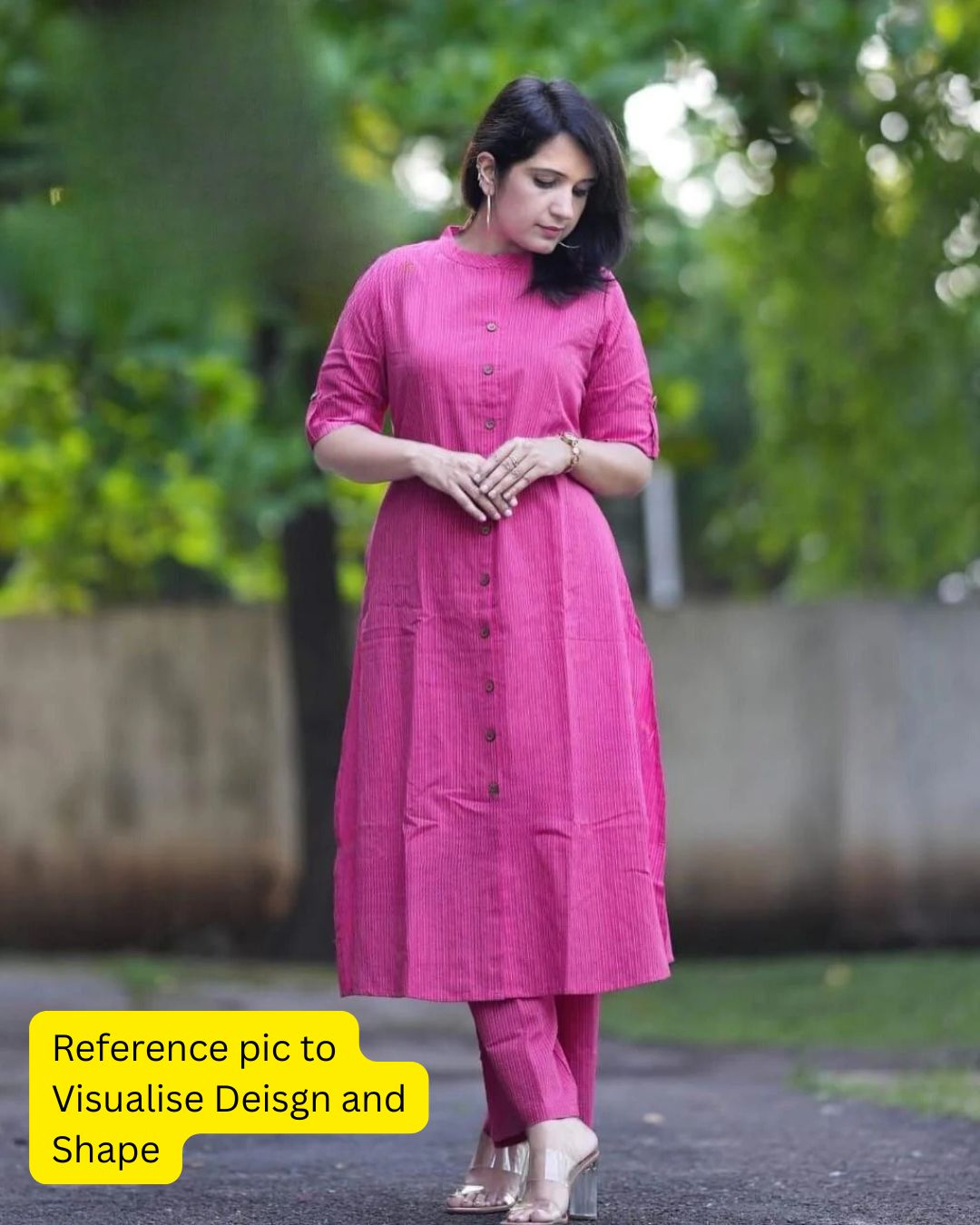 Katha Work - Dessert Yellow - Cord Set - Pure Cotton