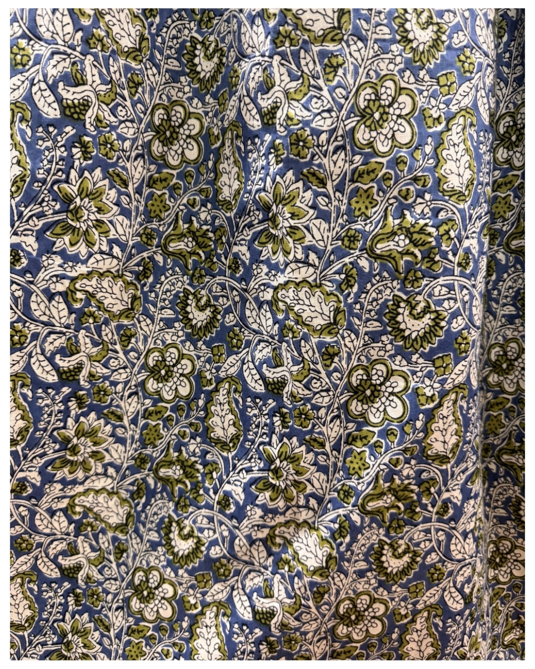 Green Blue Forrest - Maternity Kurti with Feeding Zips - Cotton Flex - Thicker Fabric