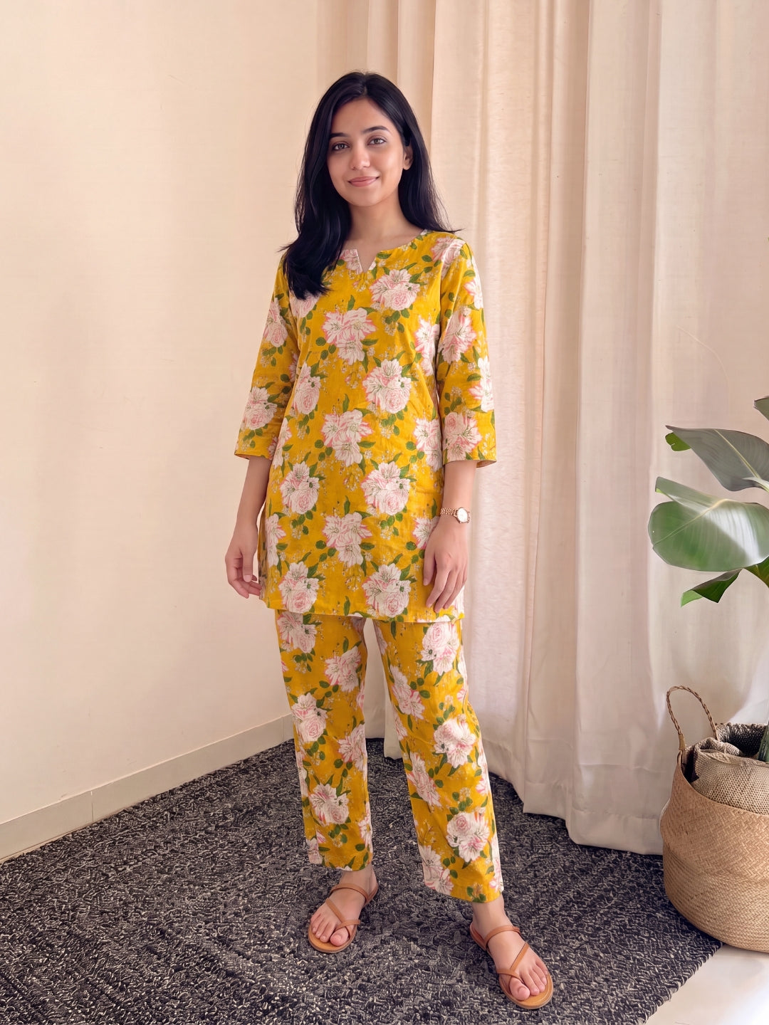 Exotic Yellow - Cord Set - Pure Cotton