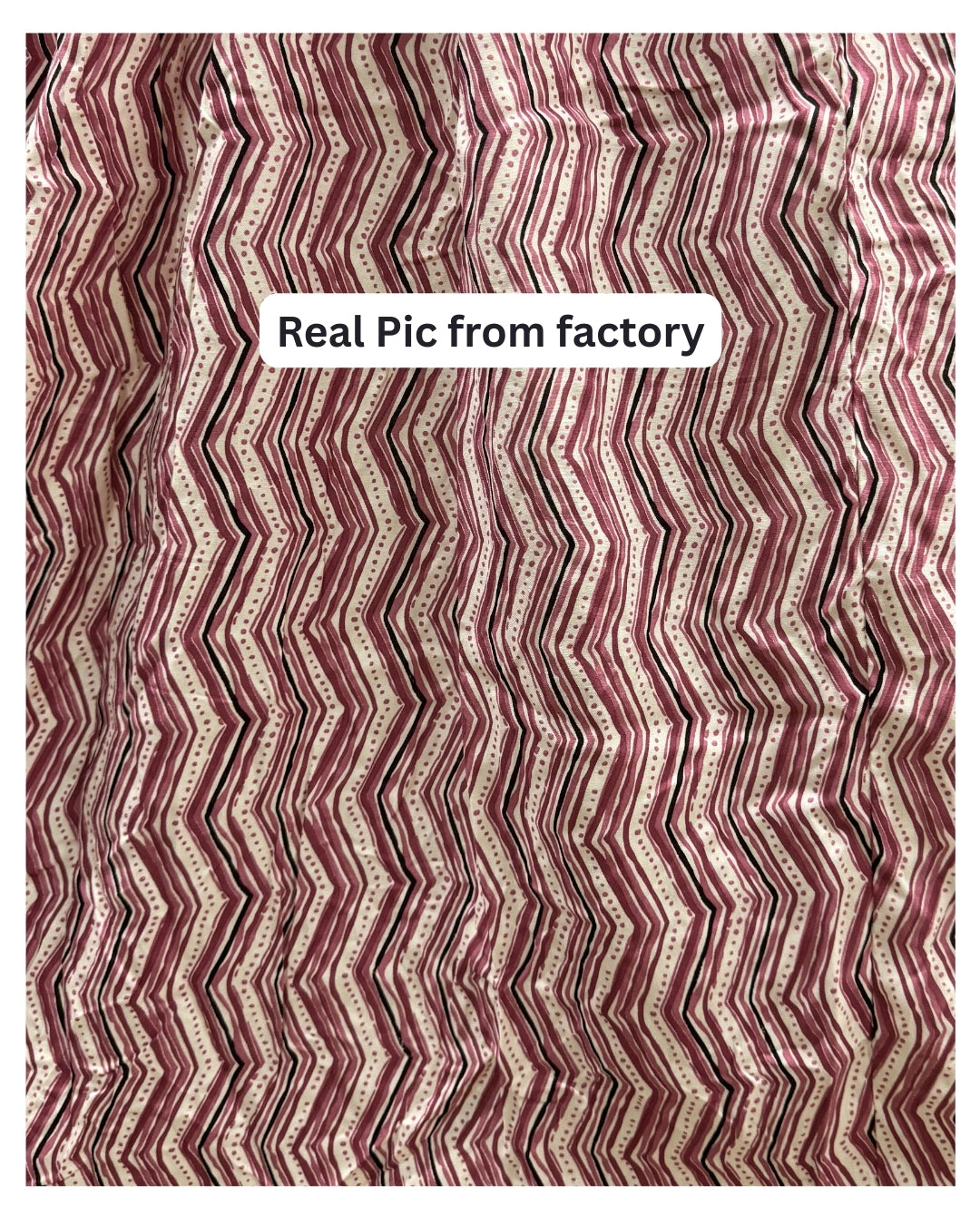 Pink ZigZag - Maternity Kurti with Feeding Zips - Soft Rayon