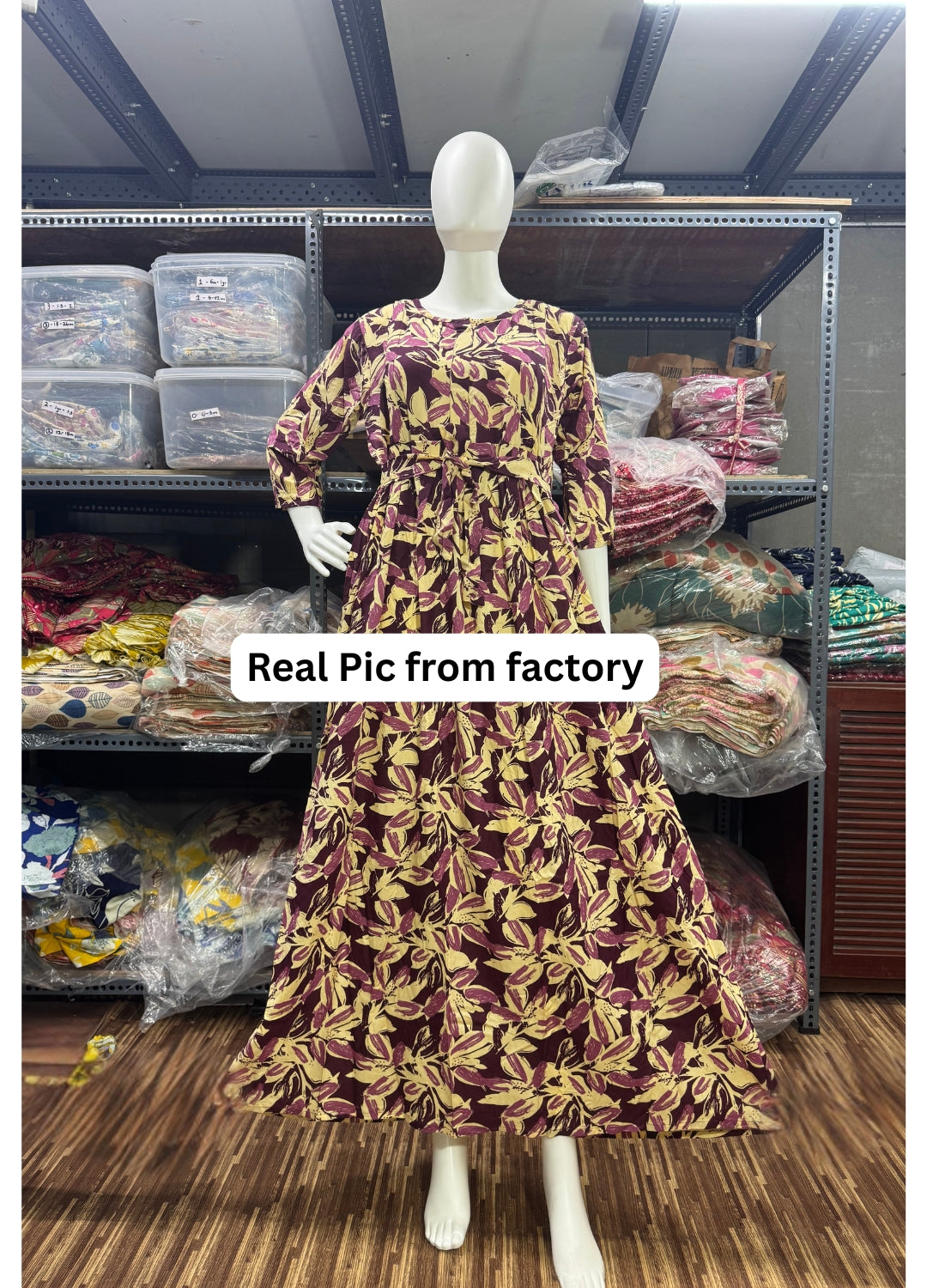Purple Cream Jasmine - Maternity Kurti with Feeding Zips - Soft Rayon