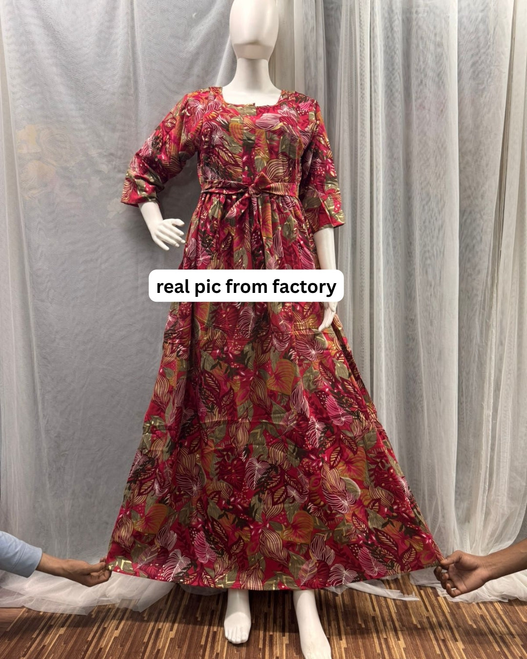 Forrest - Grey Pink Maroon - Maternity Kurti with Feeding Zips - Soft Rayon