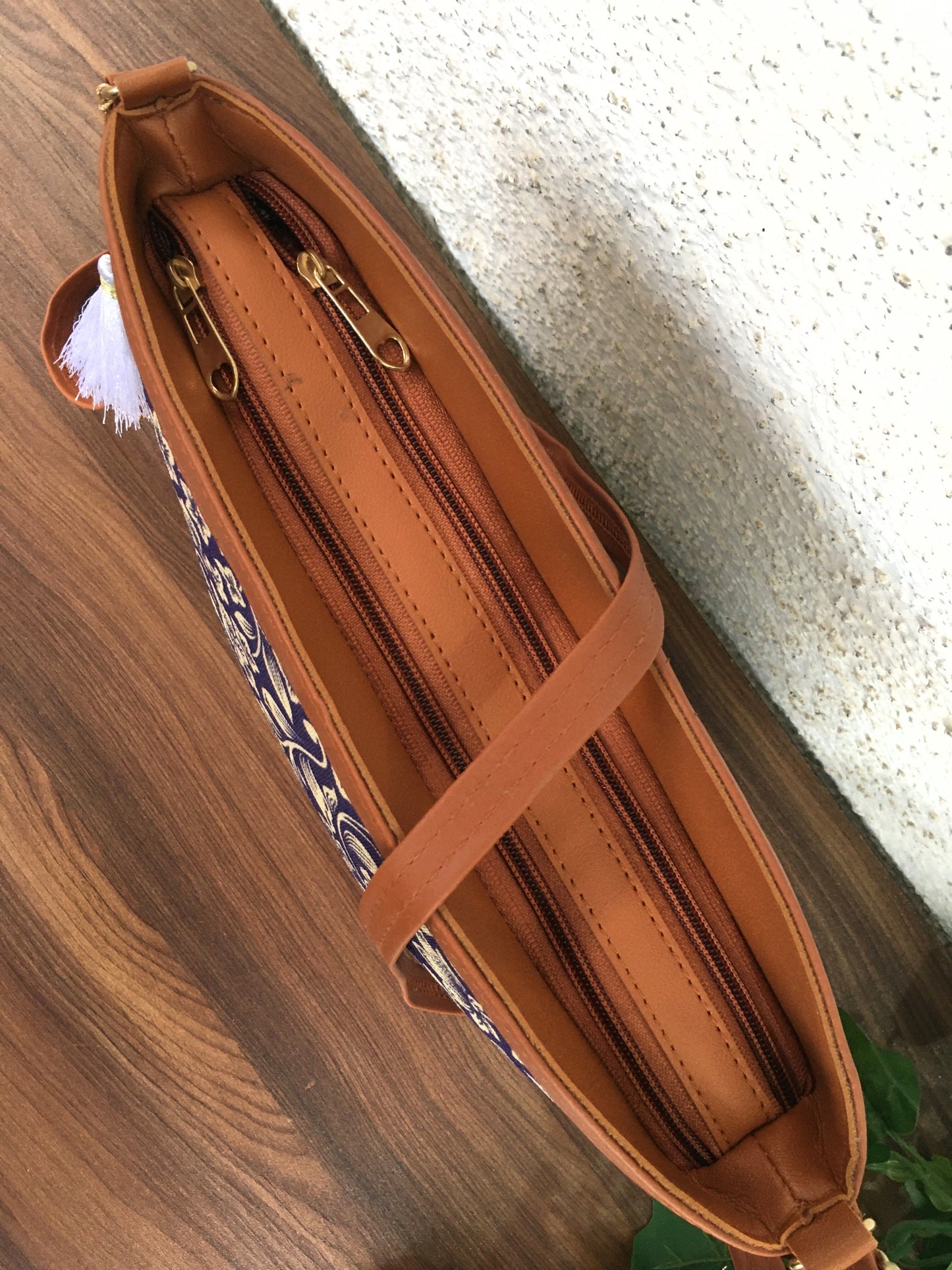 Minsk - 3 zip- Big size - Sling Bag - Voilet Flower