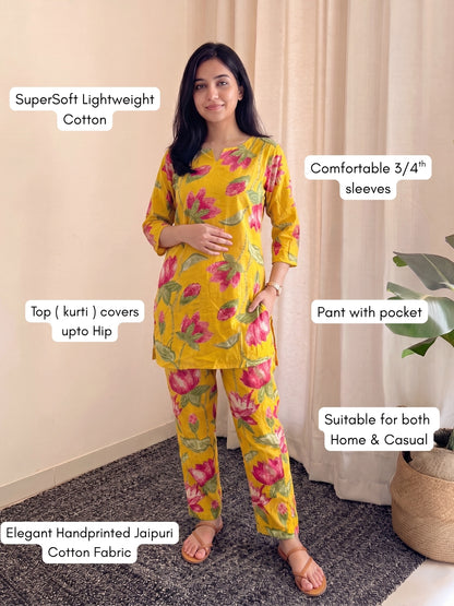 Lotus Yellow - Cord Set - Pure Cotton