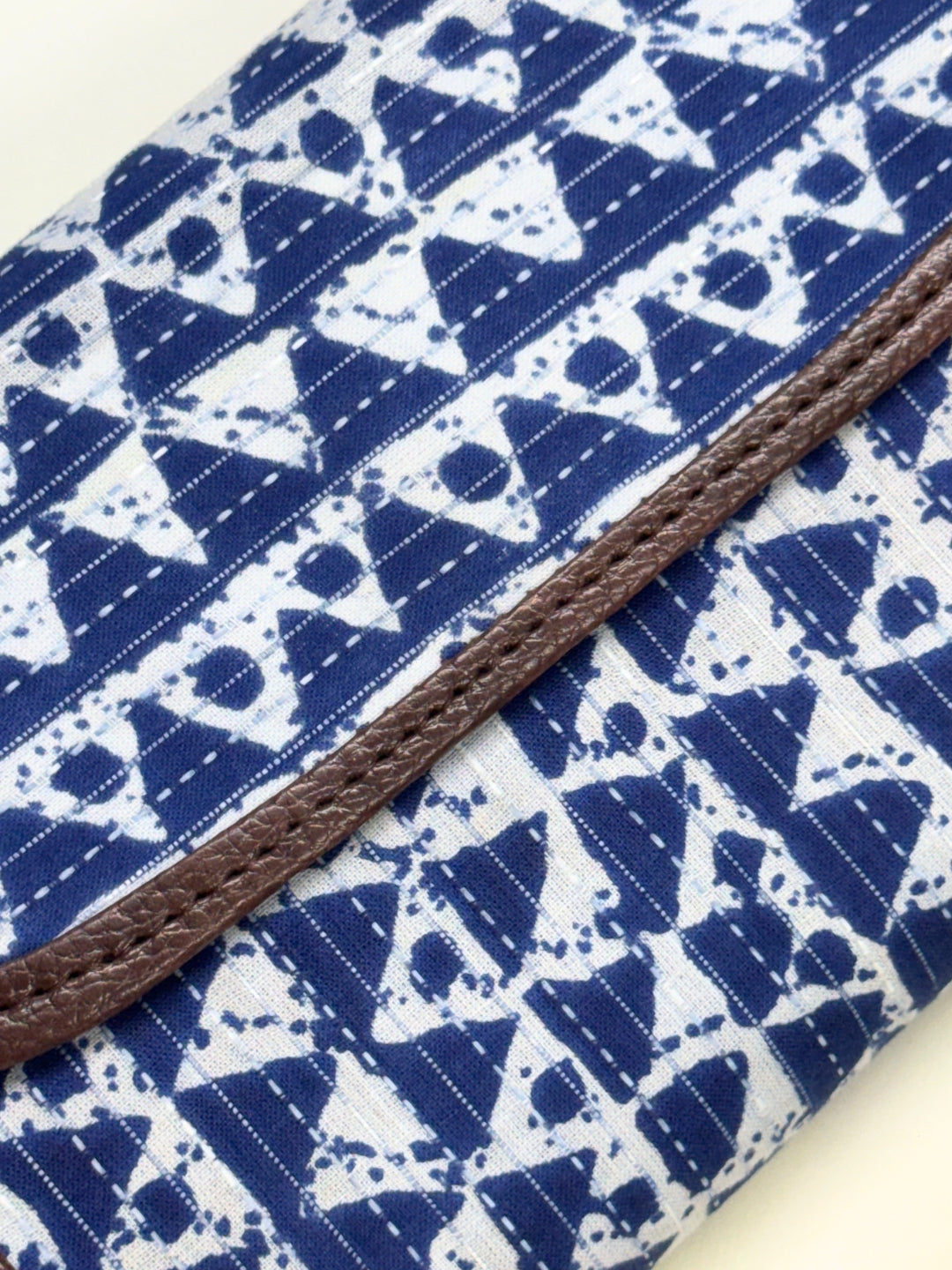 Blue Pyramid - 2 pockets  - Trendy & Beautiful Womens Wallet