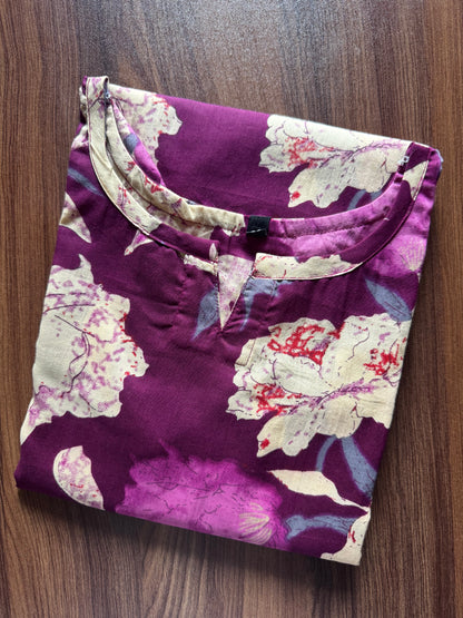 Mix Flower New Purple - Cord Set - Pure Cotton